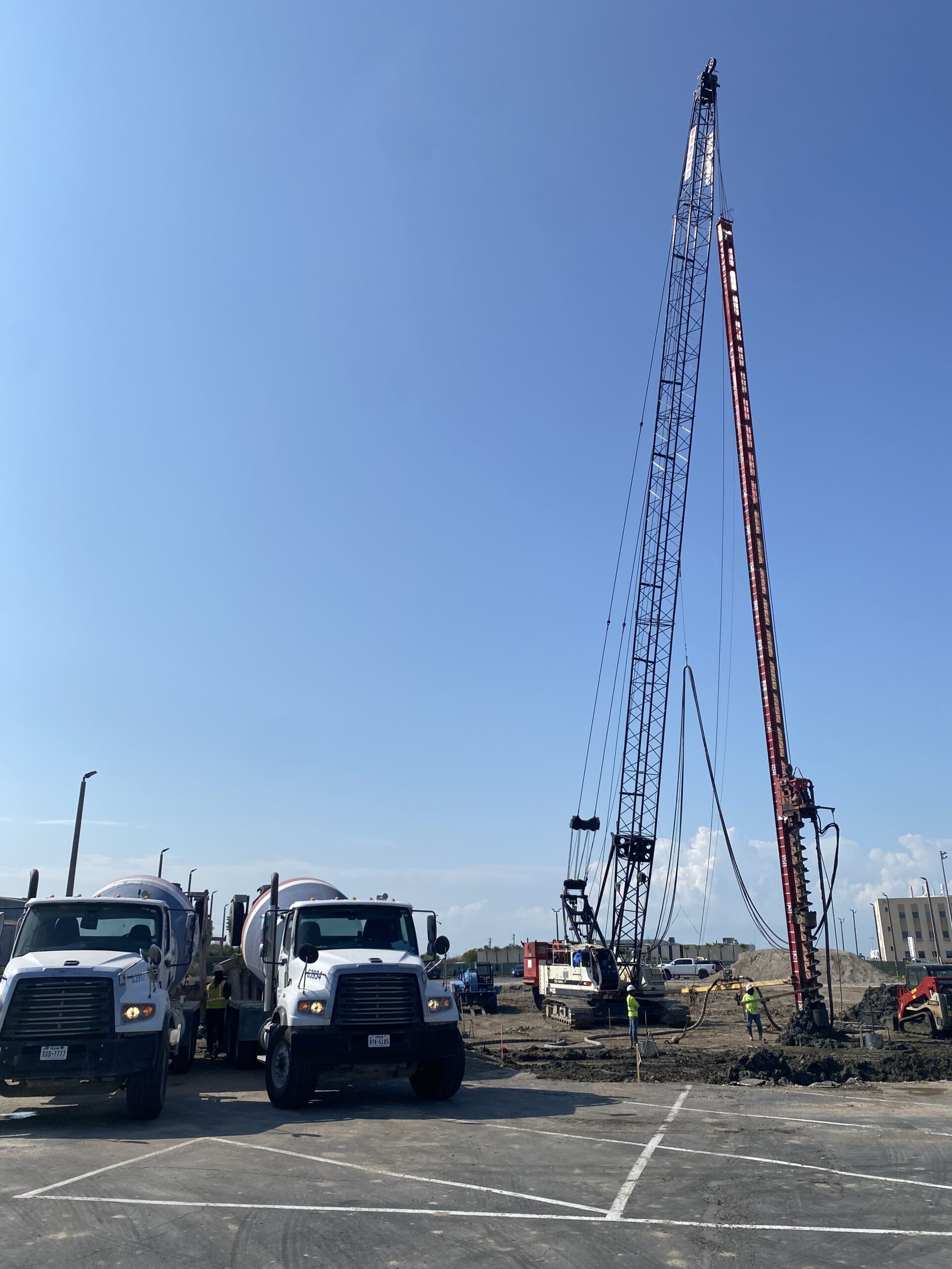 auger cast pile testing Galveston, Texas construction project